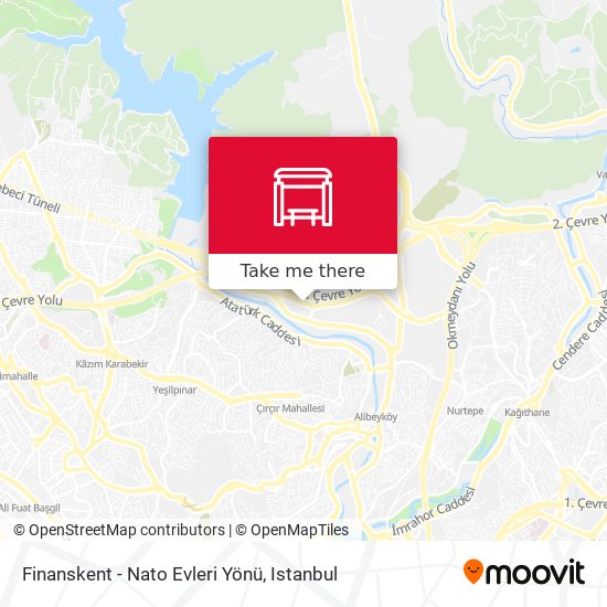 Finanskent - Nato Evleri Yönü map
