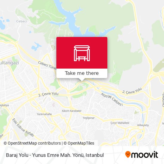 Baraj Yolu - Yunus Emre Mah. Yönü map