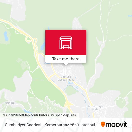 Cumhuriyet Caddesi - Kemerburgaz Yönü map