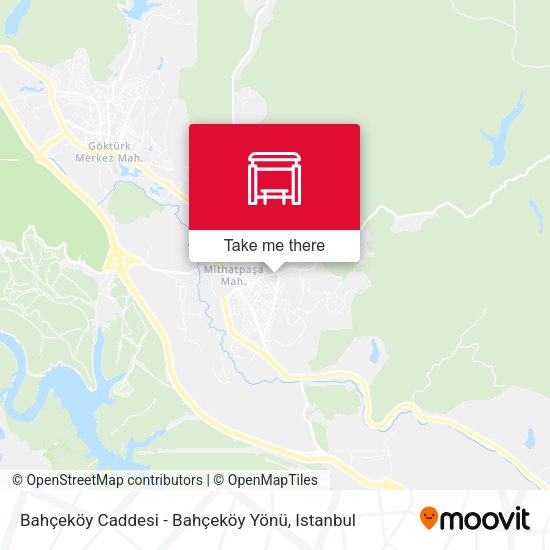 Bahçeköy Caddesi - Bahçeköy Yönü map