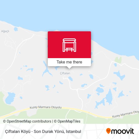 Çiftalan Köyü - Son Durak Yönü map
