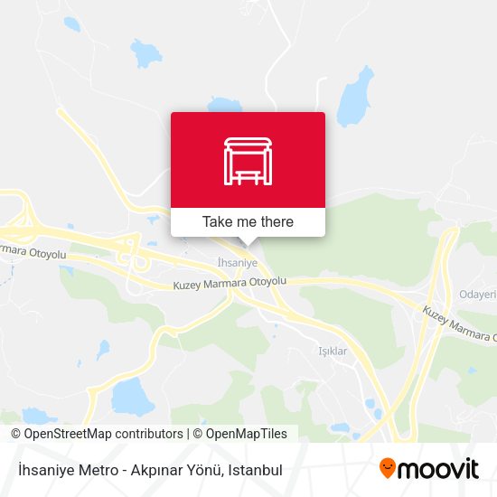İhsaniye Metro - Akpınar Yönü map