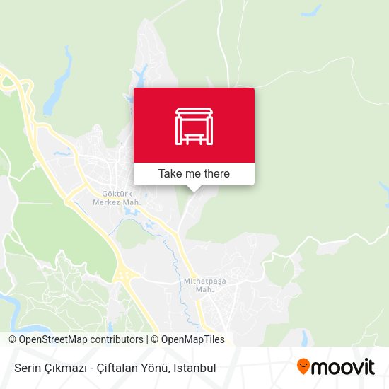 Serin Çıkmazı - Çiftalan Yönü map