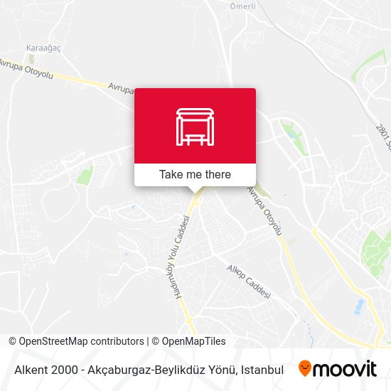Alkent 2000 - Akçaburgaz-Beylikdüz Yönü map