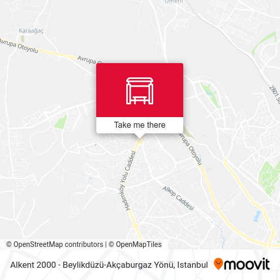 Alkent 2000 - Beylikdüzü-Akçaburgaz Yönü map
