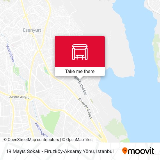 19 Mayıs Sokak - Firuzköy-Aksaray Yönü map