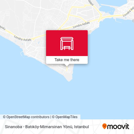 Sinanoba - Batıköy-Mimarsinan Yönü map
