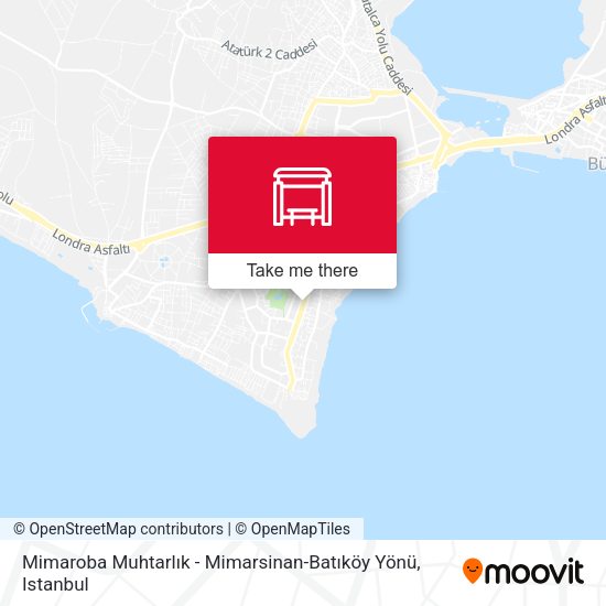 Mimaroba Muhtarlık - Mimarsinan-Batıköy Yönü map