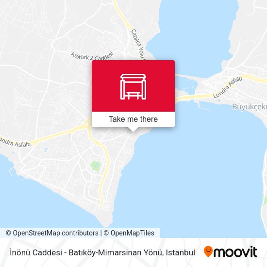 İnönü Caddesi - Batıköy-Mimarsinan Yönü map