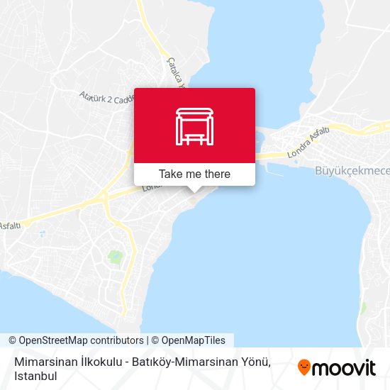 Mimarsinan İlkokulu - Batıköy-Mimarsinan Yönü map
