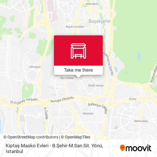Kiptaş Masko Evleri - B.Şehir-M.San.Sit. Yönü map