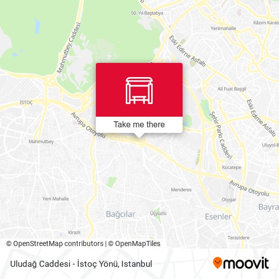 Uludağ Caddesi - İstoç Yönü map