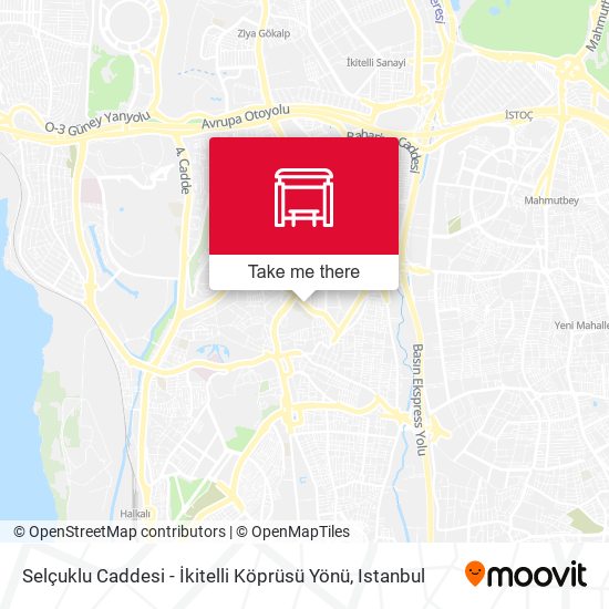 Selçuklu Caddesi - İkitelli Köprüsü Yönü map