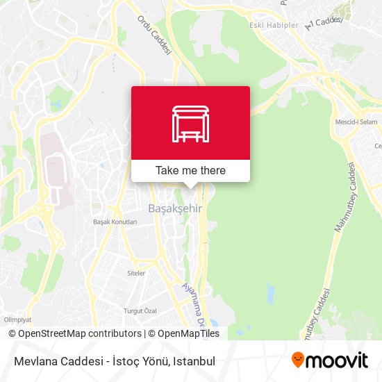 Mevlana Caddesi - İstoç Yönü map