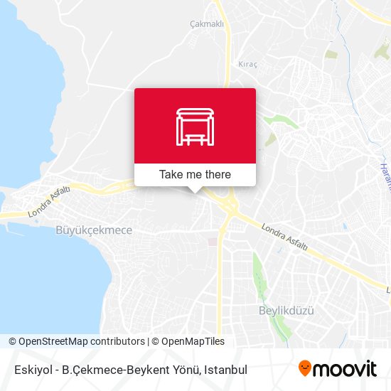 Eskiyol - B.Çekmece-Beykent Yönü map