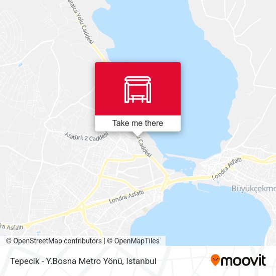 Tepecik - Y.Bosna Metro Yönü map