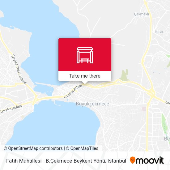 Fatih Mahallesi - B.Çekmece-Beykent Yönü map