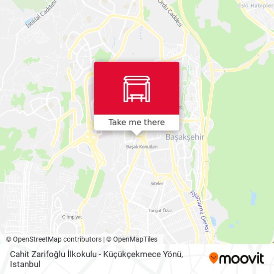 Cahit Zarifoğlu İlkokulu - Küçükçekmece Yönü map