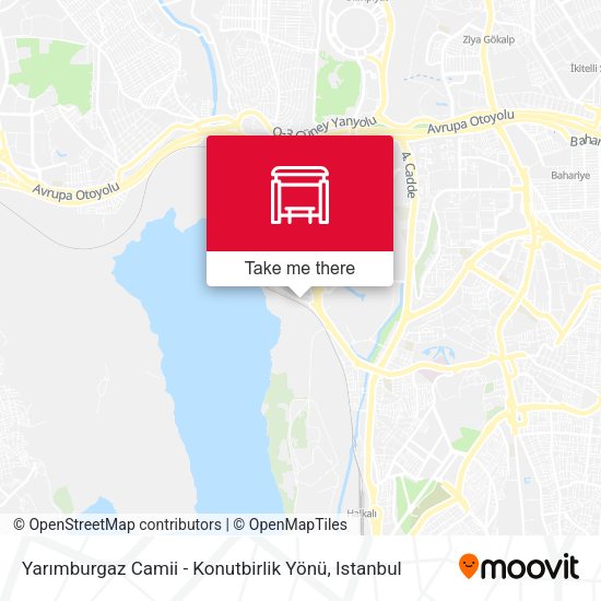 Yarımburgaz Camii - Konutbirlik Yönü map