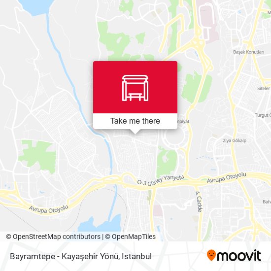 Bayramtepe - Kayaşehir Yönü map