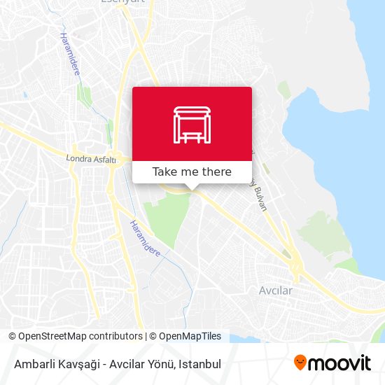 Ambarli Kavşaği - Avcilar Yönü map