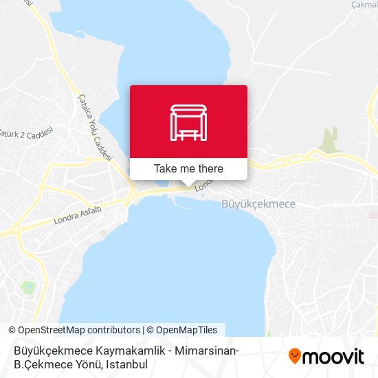 Büyükçekmece Kaymakamlik - Mimarsinan-B.Çekmece Yönü map