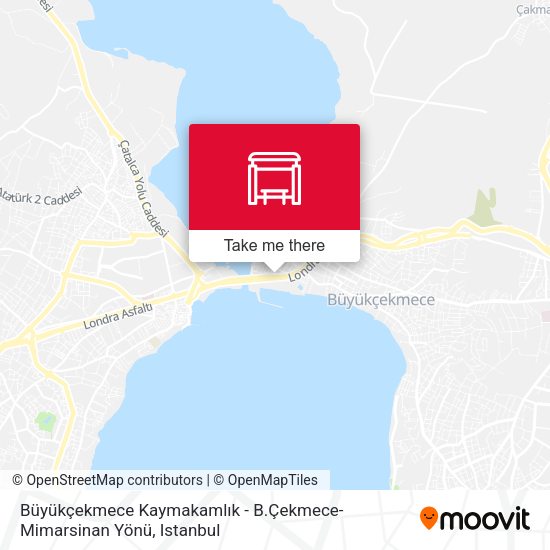 Büyükçekmece Kaymakamlık - B.Çekmece-Mimarsinan Yönü map
