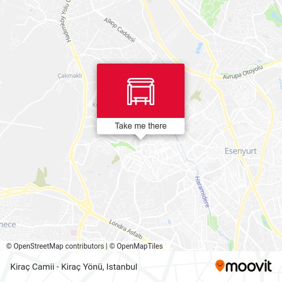 Kiraç Camii - Kiraç Yönü map