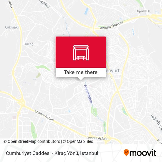 Cumhuriyet Caddesi - Kiraç Yönü map