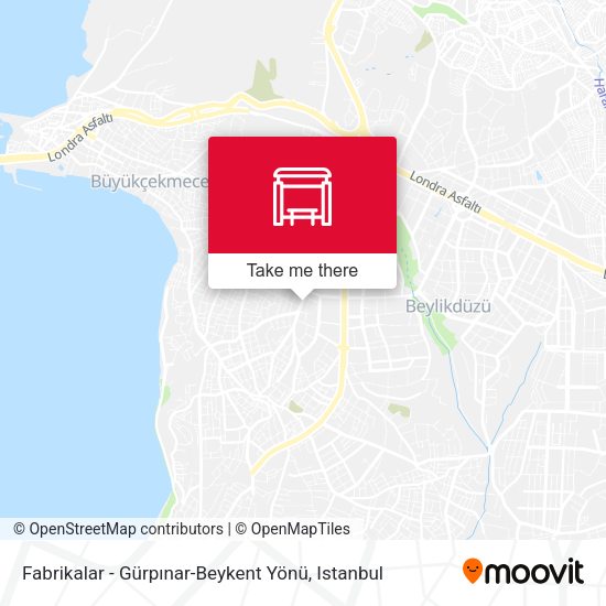 Fabrikalar - Gürpınar-Beykent Yönü map