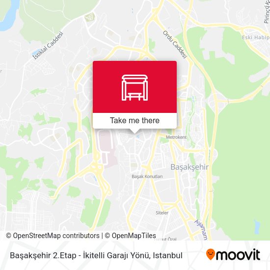 Başakşehir 2.Etap - İkitelli Garajı Yönü map