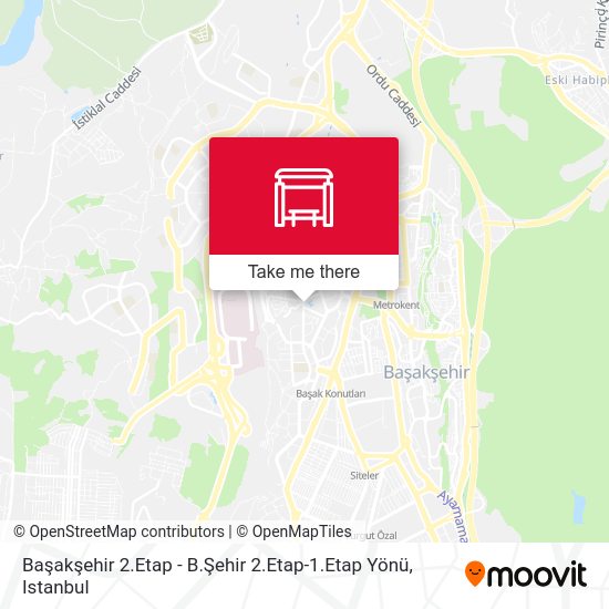 Başakşehir 2.Etap - B.Şehir 2.Etap-1.Etap Yönü map