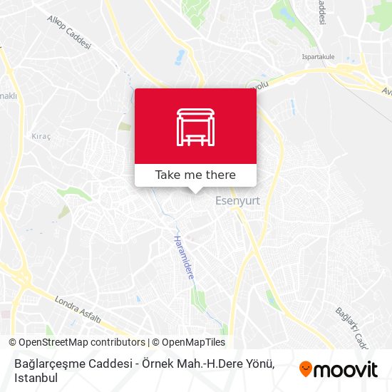 Bağlarçeşme Caddesi - Örnek Mah.-H.Dere Yönü map