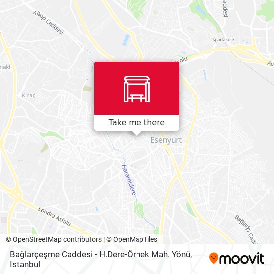 Bağlarçeşme Caddesi - H.Dere-Örnek Mah. Yönü map