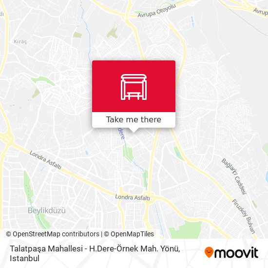 Talatpaşa Mahallesi - H.Dere-Örnek Mah. Yönü map