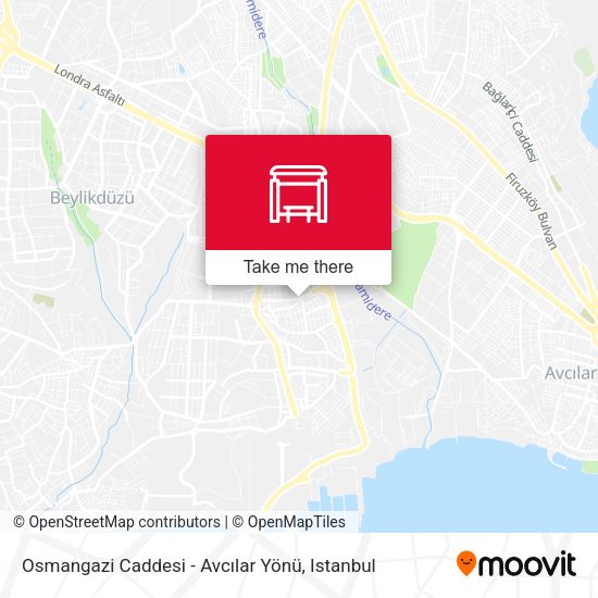 Osmangazi Caddesi - Avcılar Yönü map