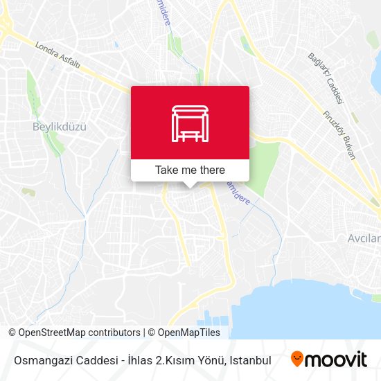Osmangazi Caddesi - İhlas 2.Kısım Yönü map