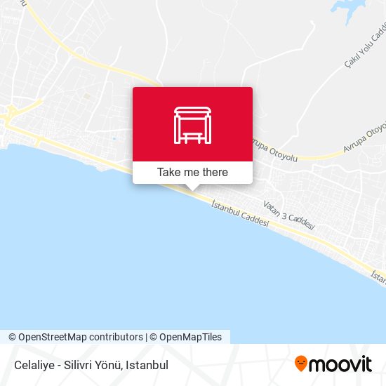 Celaliye - Silivri Yönü map