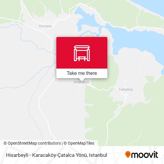 Hisarbeyli - Karacaköy-Çatalca Yönü map