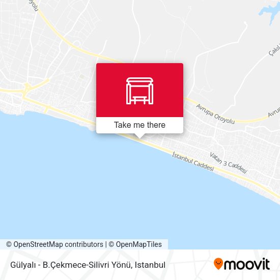 Gülyalı - B.Çekmece-Silivri Yönü map