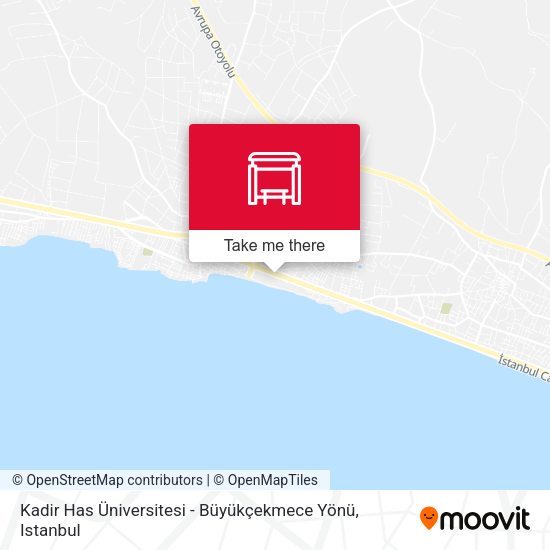Kadir Has Üniversitesi - Büyükçekmece Yönü map