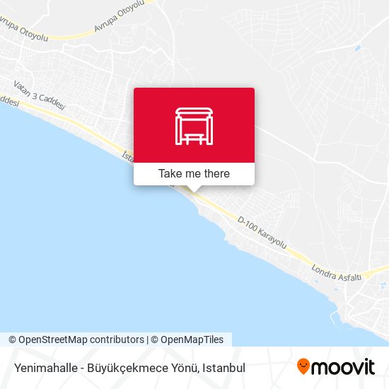 Yenimahalle - Büyükçekmece Yönü map