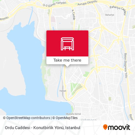 Ordu Caddesi - Konutbirlik Yönü map