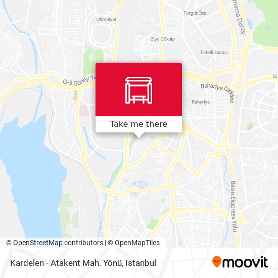 Kardelen - Atakent Mah. Yönü map