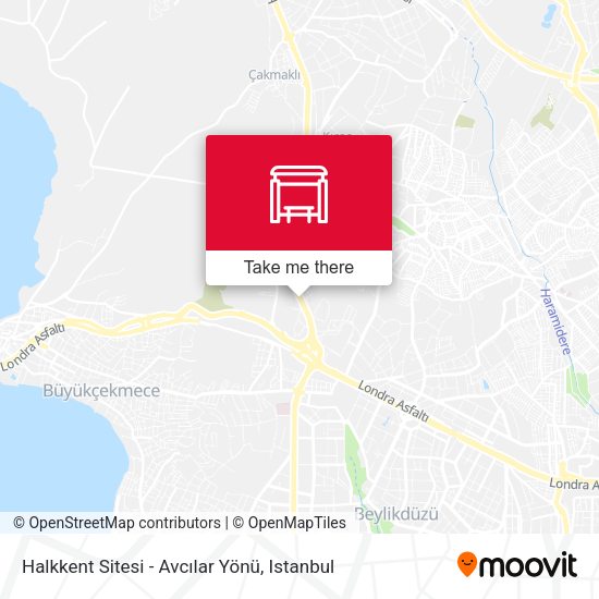 Halkkent Sitesi - Avcılar Yönü map
