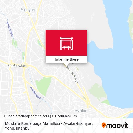Mustafa Kemalpaşa Mahallesi - Avcılar-Esenyurt Yönü map