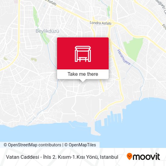 Vatan Caddesi - İhls 2. Kısım-1.Kısı Yönü map