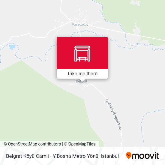 Belgrat Köyü Camii - Y.Bosna Metro Yönü map