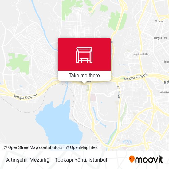 Altınşehir Mezarlığı - Topkapı Yönü map
