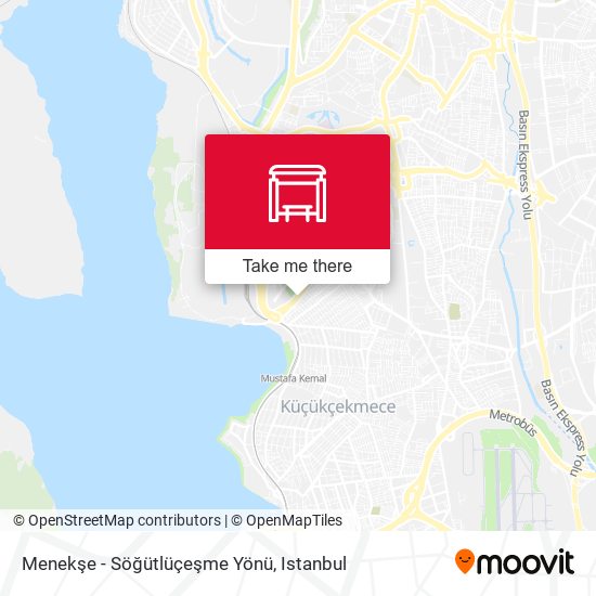 Menekşe - Söğütlüçeşme Yönü map